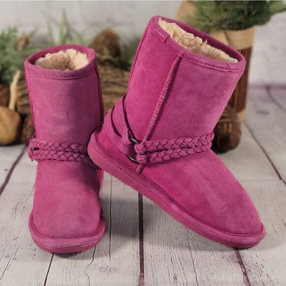 BEARPAW Girl's Adele Low Top Suede Boots - Picture 3 of 9